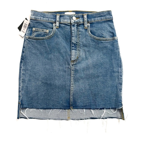 Wilfred Free | NWT Tanit Denim Cut Off Skirt Size 4 Medium Wash Aritzia - Picture 8 of 8